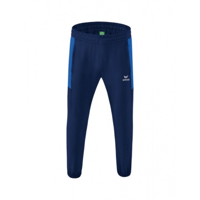 Erima Presentation Pants Team long (100% Polyester, light, modern slim fit) royal blue/navy blue Men